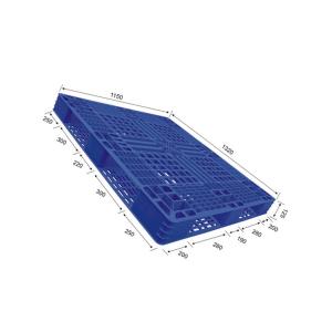 Quality HDPE Warehouse Nestable Plastic Pallets 1320x1150 1200Kg Dynamic wholesale