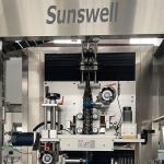 Automatic Round Bottle Labeling Machine 110V PVC Shrink Sleeve Film