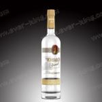 Frosted Flint Glass Bottle 750ML For Vodka Liquor