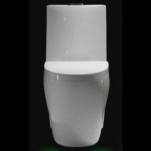 Quality 26&quot; One Piece Skirted Dual Flush Toilet Flush Valve Ceramic Tall Toilet Bowls wholesale