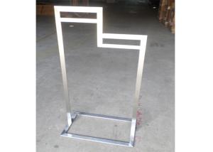Quality Brushed Stainless Steel Two Stage Style Garment Display Stand wholesale