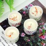Luxury Wedding Decoration Home Scented Candles Ceramic Jar Candle Holder