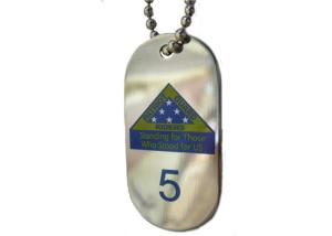 Quality Silk Screen Printing Stainless Steel Promotional Gift Patriot Mens Dog Tag, Personalised Dog Tags Necklaces wholesale