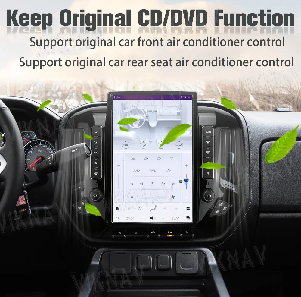 14.4 Inch Android Car Head Unit For 2013-2020 Chevroler Silverado Gmc Sierra Multimeida Player GPS Navigation Carplay