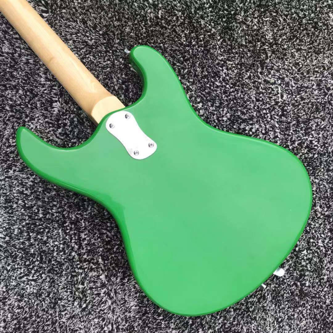 Custom Mosrite Style Electric Guitar with Tremolo in Green