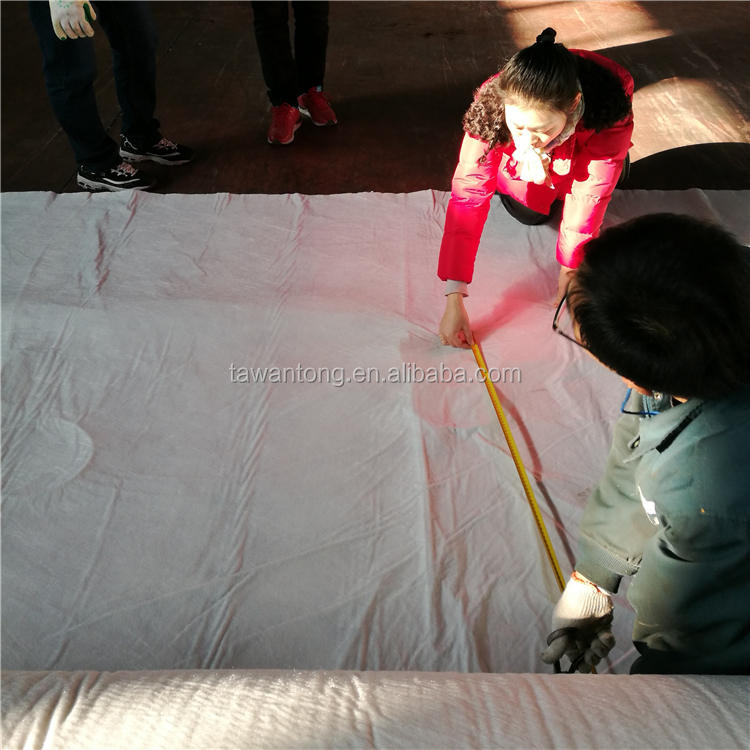 Contemporary Design Black Polyester Staple Fiber Needle Punched Nonwoven Geotextile 400gsm