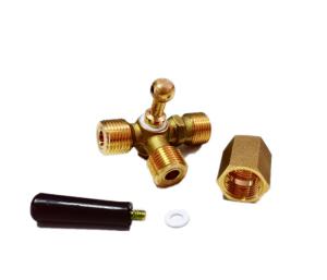 Quality CNC Three Way Pressure Gauge Cock Lead Free Brass wholesale