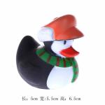 Holiday Decorated Christmas Rubber Duck Candles Design For Carnival Game
