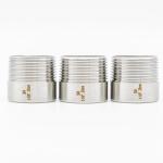 Flexible Straight Stainless Steel Pipe Fittings Hydraulic Quick Connect