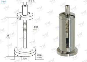 Quality Two - Parts Lock Cable Grippers Brass Material Plated In Nickel wholesale