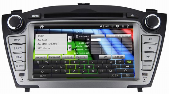 7 inch 2 din touch screen Hyundai IX35 car radio with bluetooth gps navigation OCB-8635
