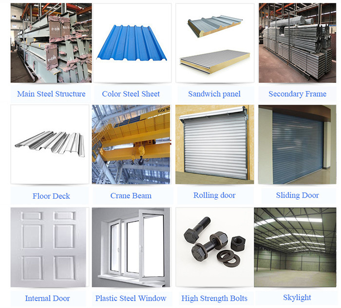 Prefabricated Steel Frame Steel Structure Warehouse Workshop Factory Use Steel Structure Building