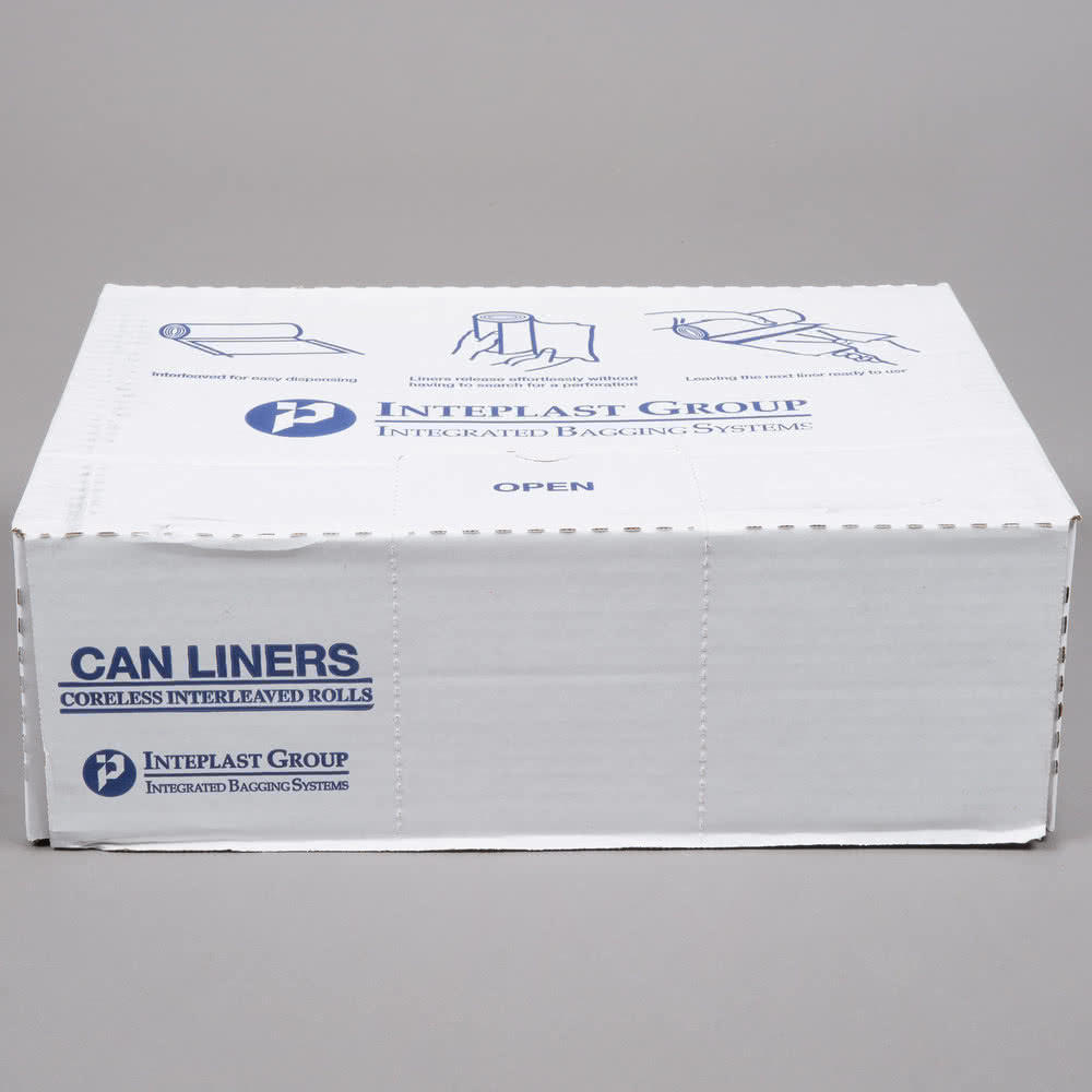 Black 20 - 30 Gallon Garbage Bags , 16 Micron Office High Density Can Liners