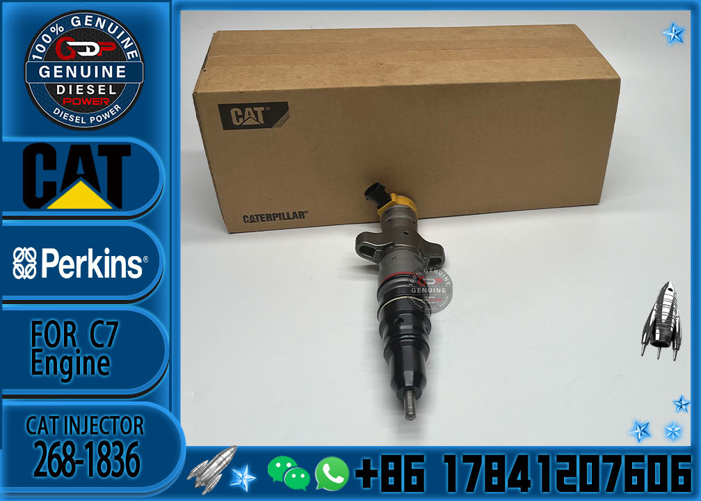 High Quality Excavator Common Rail Diesel Engine Parts Cat C7 Fuel Injector 268-1836 10R-9002