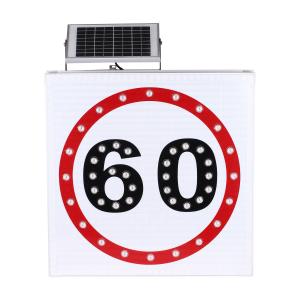 Quality CE Approval 5mm LED Solar Powered Street Signs , Aluminum Traffic Signs wholesale