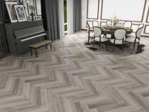 Quality Rigid Core Herringbone SPC Floor Painted Bevel Waterproof 4.5mm wholesale