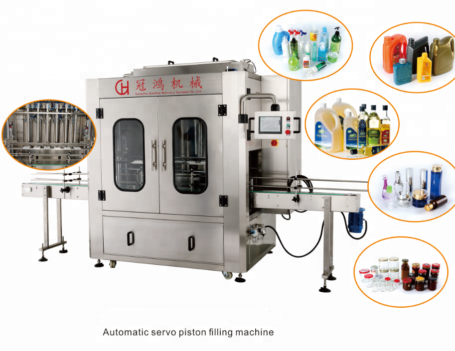 High Precision 1.5KW/AC220V 50/60HZ Servo Piston Filling Machine for Lubricant Oil