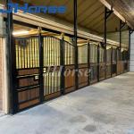 Q235 Black Powder Coating Horse Stall Fronts With Roof
