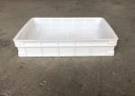 Heavy Duty Euro Stacking Containers White Food Plastic Trays For Freezing Fish