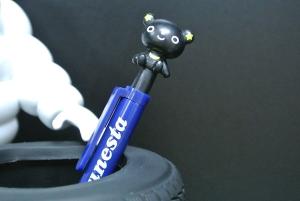 Quality Black Bear Pen Plastic Daily Product Lovely Style 90 Degree PVC Material wholesale