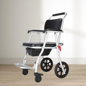 Quality Mobility Toilet Chair Pregnant Women Aluminum Alloy Wheeled Commode Chair wholesale