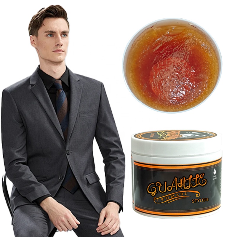 Strong Hold Hair Edge Control Pomade Wax for Men Extra Hold and Glossy Styling Supplie