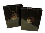 Shining Coated Twenty 210g Artpaper / Paper Carry Bag For Shopping Packaging