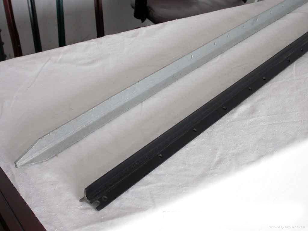 600mm 1.86kg /meter star picket black coated and hot dipped galvanized