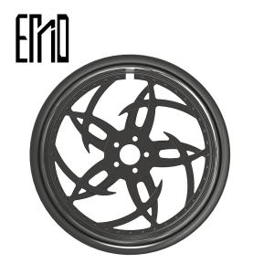 Quality INCA LG-14 Aluminum Harley Rims Custom Motorcycle Wheel Black wholesale