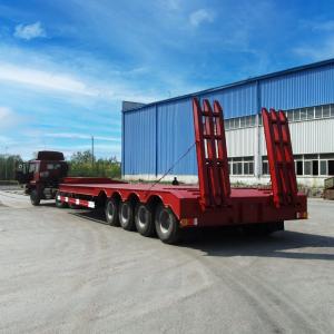 Quality 16.5m 80t Capacity Low Bed Semi Trailer With 4 Axles wholesale