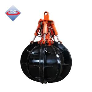 Quality 70 Ton Discharging Excavator Grapple Hydraulic Grab Bucket Hardox 400 wholesale
