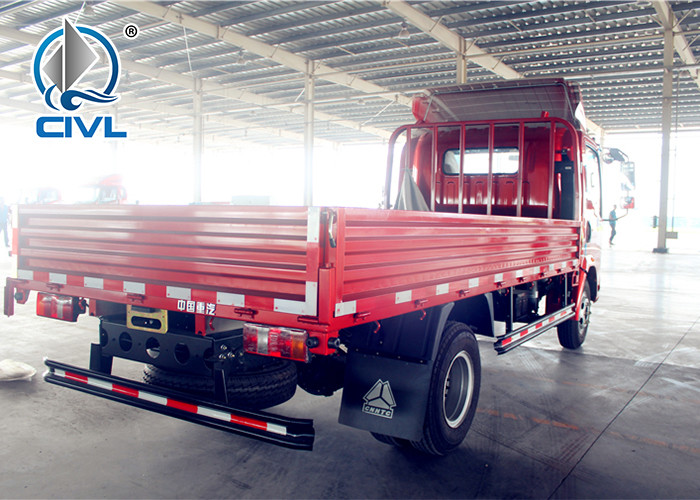 4 X 2 Cargo Light Duty Cargo Trucks New Howo Sidewall Cargo Truck 120hp Engine