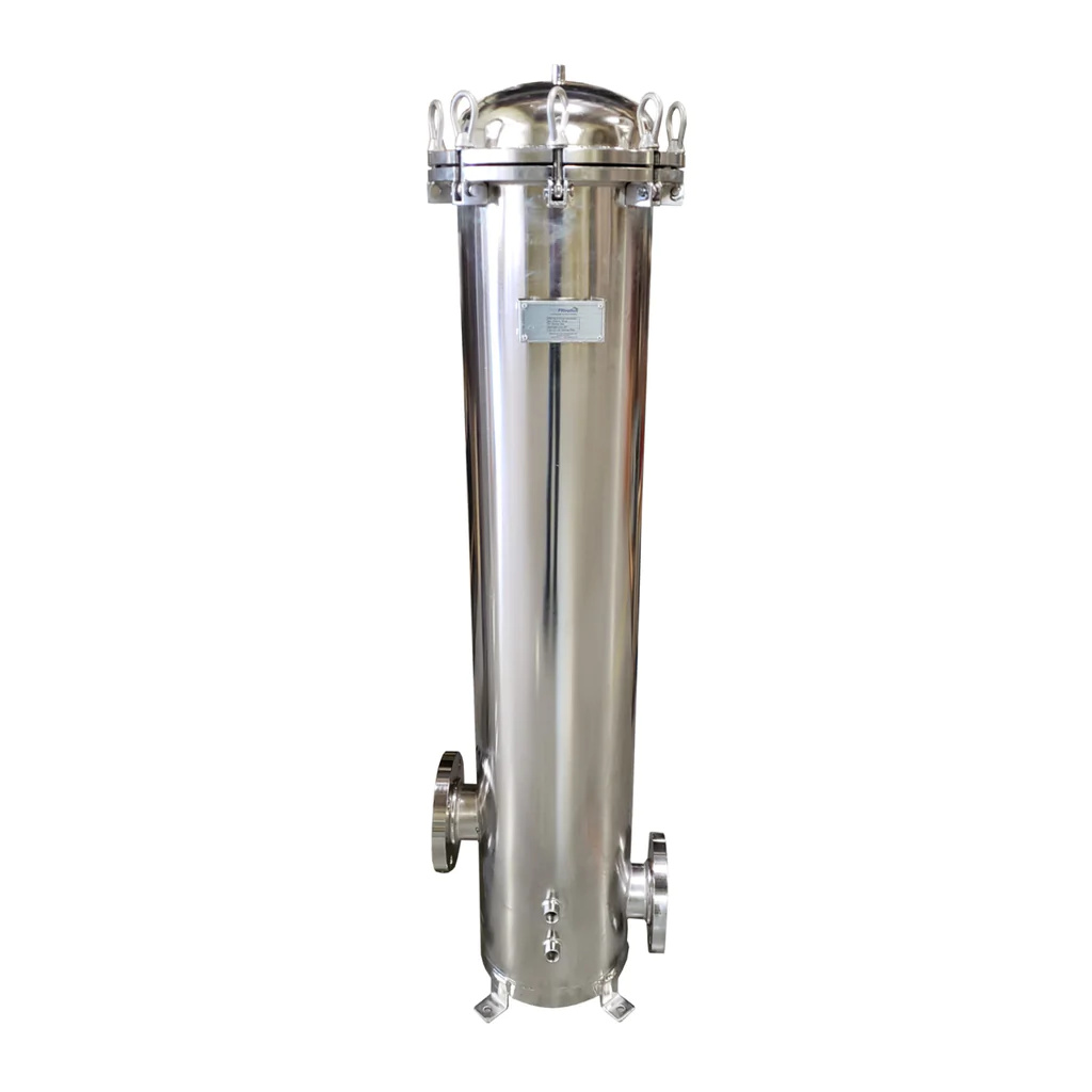 3 Inch Flange In/Out 304 Stainless Steel 7 Cartridge Filter Housing for 40" Cartridges