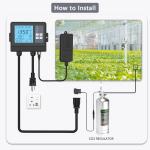 10000ppm`Waterproof Greenhouse Climate Controller CO2 Meter For Growth Tent