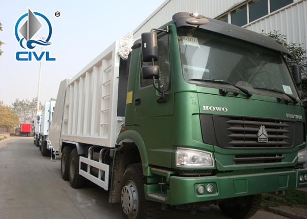 HOWO 371hp 16 Cbm 10 Wheels Compressed Refuse Collection Trucks Garbage