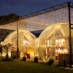 Prefab Glamping Dome Tents Diameter 5m Lightweight Clear Dome Tent