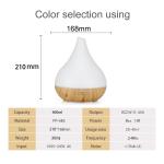 HOMEFISH 400ml Essential Oil Diffusers Wooden Aroma Diffuser OEM ODM