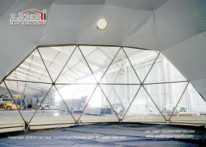 Quality 3-60M Big Glamping Geodesic Dome Tents With Self - Cleaning Ability wholesale