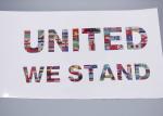 Colourful Lettering Film Heat Transfer Clothing Labels Customised