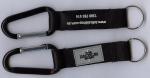 Polyester Lanyard Key Chain / Carabiner With Strap For Travel Agencies