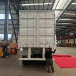 Box Cargo Truck Dry Van Curtain Semi Trailer with Jost Kingpin