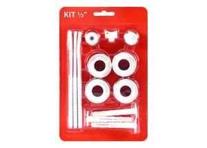 Quality 1×1/2&quot; Radiator connection accessories kits 13 PCS in a Blister packing for radiator wholesale