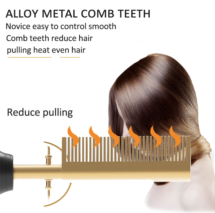 45W Professional Electric Hot Comb Aluminium Alloy Ceramic CE ROHS Certificate