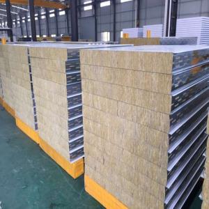 Quality PPGI Fireproof Kiln Rock Wool Sandwich Panel wholesale