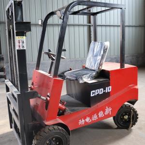 Quality Full Free Lift Warehouse Electric Forklift Solid Tire 3 Stage Mast AC Controller 48V/400Ah Battery wholesale
