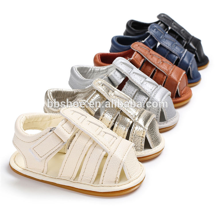 Amazon Hot sale Rubber sole Round toe Newborn Toddler shoes baby