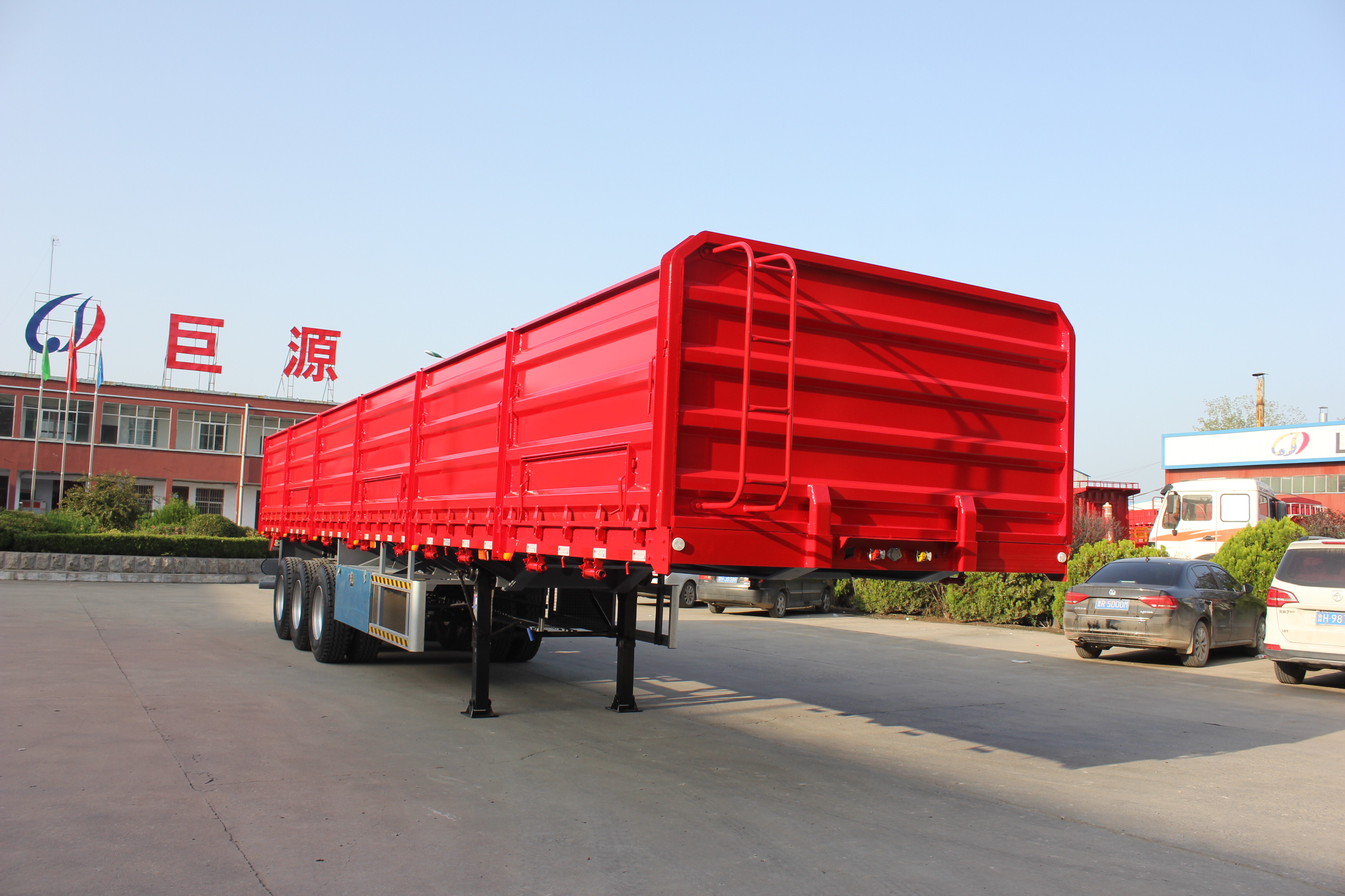 40 60 Tons Side Wall Fence Cargo Semi Truck Trailer with 4 Axles and Multifunctional