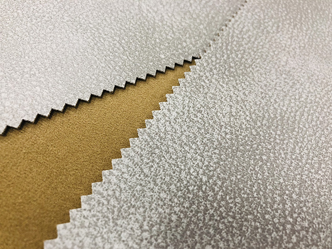 Leather Effect 100% Polyester Felt Fabric Grey For Upholstery Projects Pillows