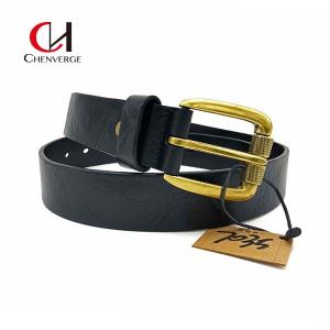 Quality Retro Cowhide Genuine Leather Belt Wear Resistant Unisex Use wholesale