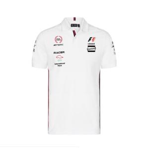 Quality Custom Team Sublimated Racing Polo Shirt for Mens Short Sleeves White Motorcycle Plain wholesale